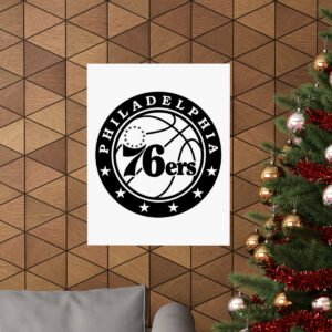 NBA Team Logos Philadelphia 76ers Painting Bedroom Living Room Wall Art Décor Matte Vertical Posters