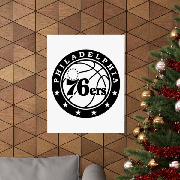 NBA Team Logos Philadelphia 76ers Painting Bedroom Living Room Wall Art Décor Matte Vertical Posters