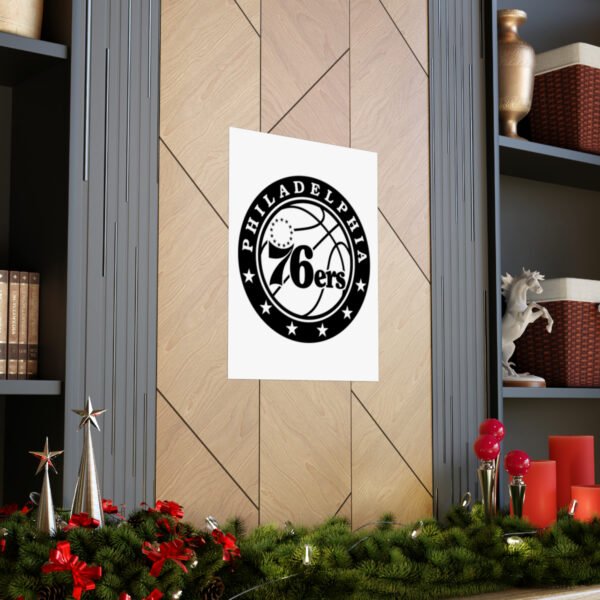NBA Team Logos Philadelphia 76ers Painting Bedroom Living Room Wall Art Décor Matte Vertical Posters
