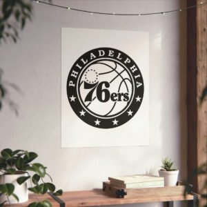 NBA Team Logos Philadelphia 76ers Painting Bedroom Living Room Wall Art Décor Matte Vertical Posters