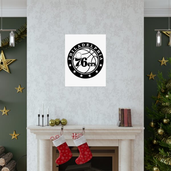 NBA Team Logos Philadelphia 76ers Painting Bedroom Living Room Wall Art Décor Matte Vertical Posters
