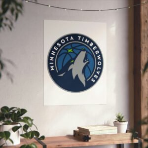 NBA Team Logos Minnesota Timberwolves Painting Bedroom Living Room Wall Art Décor Matte Vertical Posters
