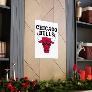 NBA Team Logos Chicago Bulls Painting Bedroom Living Room Wall Art Décor Matte Vertical Posters
