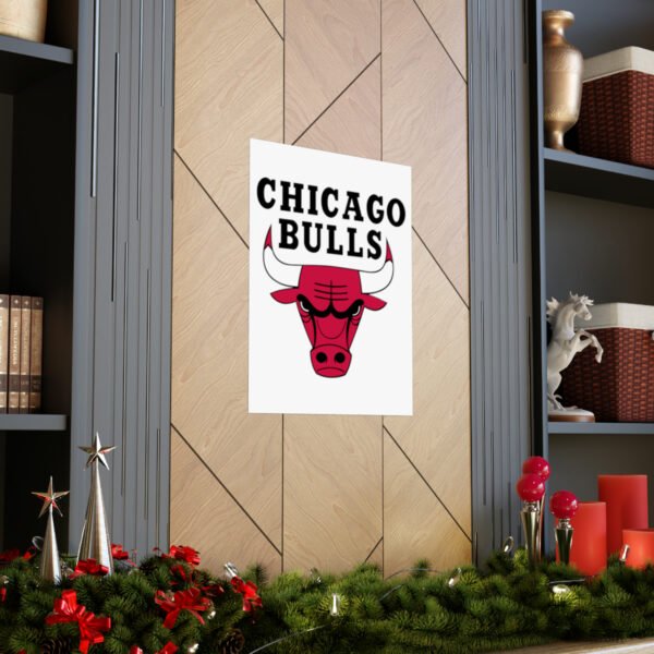NBA Team Logos Chicago Bulls Painting Bedroom Living Room Wall Art Décor Matte Vertical Posters