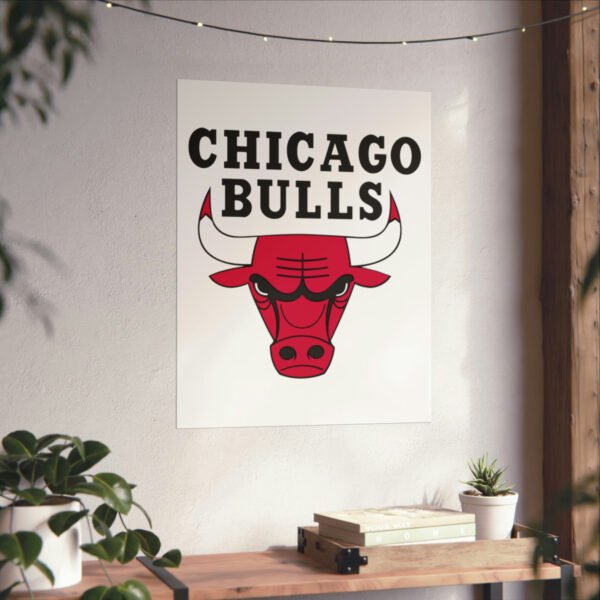NBA Team Logos Chicago Bulls Painting Bedroom Living Room Wall Art Décor Matte Vertical Posters