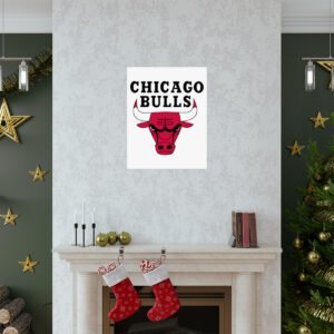 NBA Team Logos Chicago Bulls Painting Bedroom Living Room Wall Art Décor Matte Vertical Posters