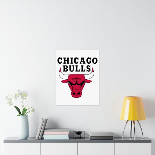 NBA Team Logos Chicago Bulls Painting Bedroom Living Room Wall Art Décor Matte Vertical Posters
