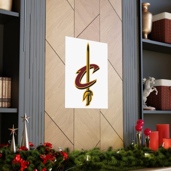 NBA Team Logos Cleveland Cavaliers Painting Bedroom Living Room Wall Art Décor Matte Vertical Posters