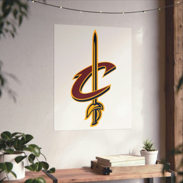 NBA Team Logos Cleveland Cavaliers Painting Bedroom Living Room Wall Art Décor Matte Vertical Posters