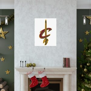NBA Team Logos Cleveland Cavaliers Painting Bedroom Living Room Wall Art Décor Matte Vertical Posters