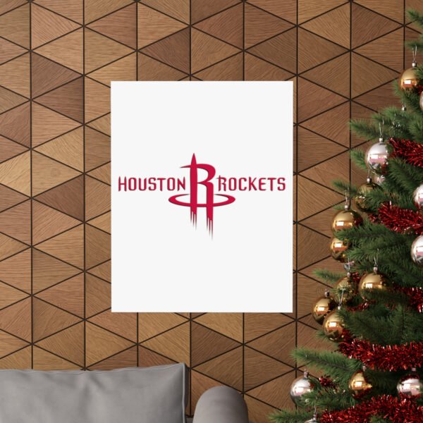 NBA Team Logos Houston Rockets Painting Bedroom Living Room Wall Art Décor Matte Vertical Posters
