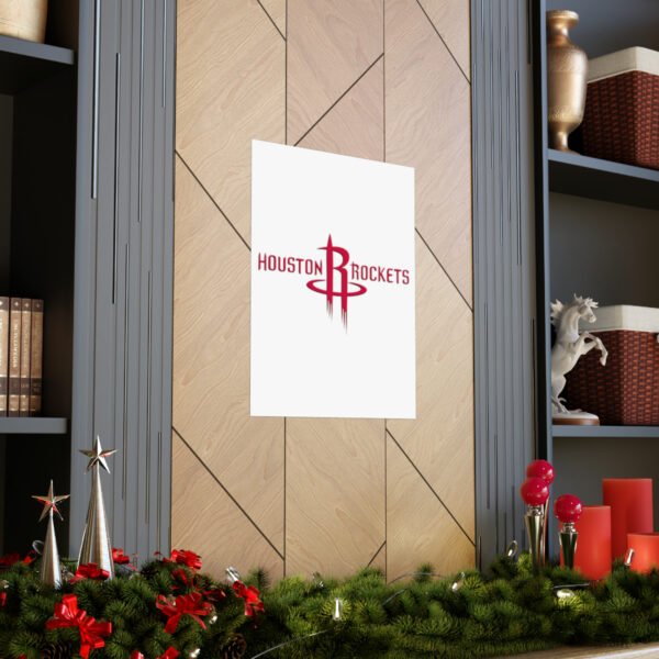 NBA Team Logos Houston Rockets Painting Bedroom Living Room Wall Art Décor Matte Vertical Posters