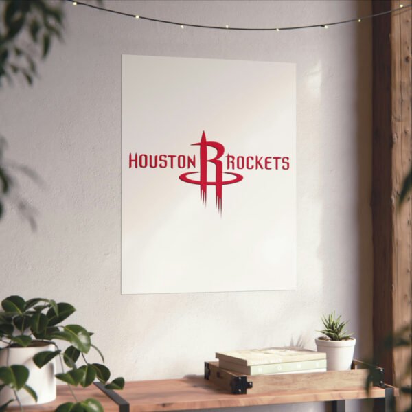 NBA Team Logos Houston Rockets Painting Bedroom Living Room Wall Art Décor Matte Vertical Posters