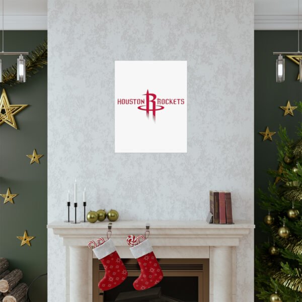 NBA Team Logos Houston Rockets Painting Bedroom Living Room Wall Art Décor Matte Vertical Posters