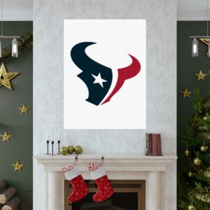 NFL Team Logos Houston Texans Painting Bedroom Living Room Wall Art Décor Matte Vertical Posters