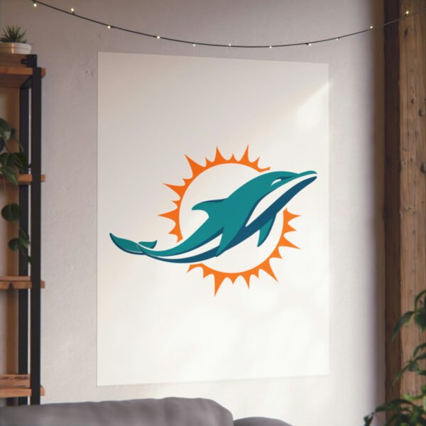 NFL Team Logos Miami Dolphins Painting Bedroom Living Room Wall Art Décor Matte Vertical Posters