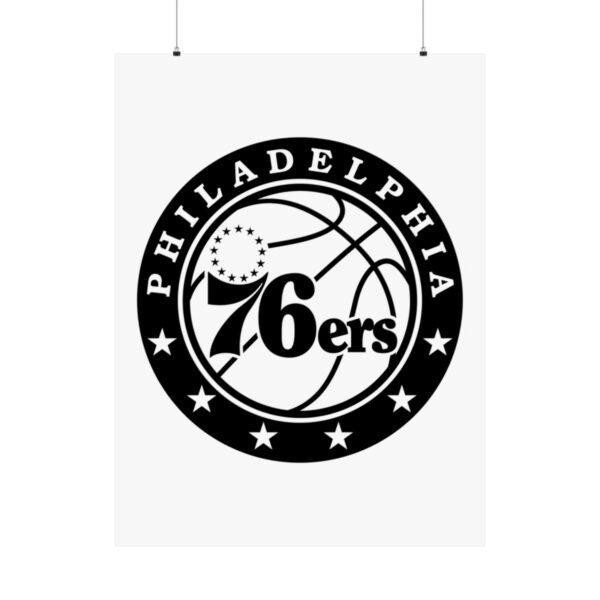 NBA Team Logos Philadelphia 76ers Painting Bedroom Living Room Wall Art Décor Matte Vertical Posters