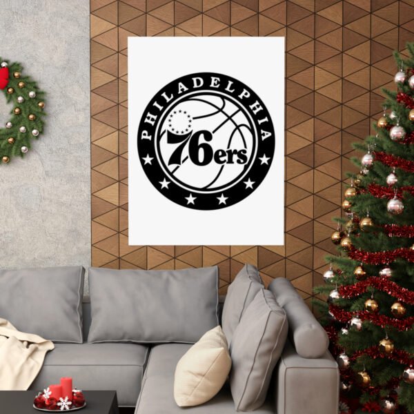 NBA Team Logos Philadelphia 76ers Painting Bedroom Living Room Wall Art Décor Matte Vertical Posters
