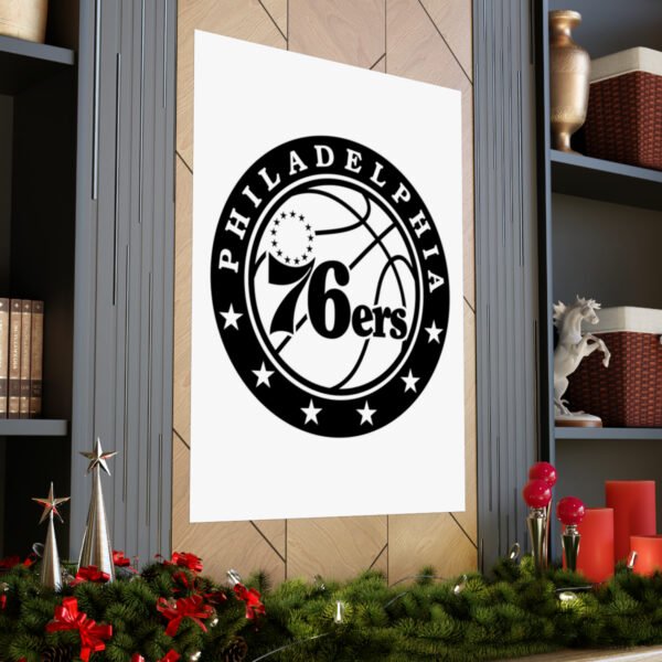 NBA Team Logos Philadelphia 76ers Painting Bedroom Living Room Wall Art Décor Matte Vertical Posters
