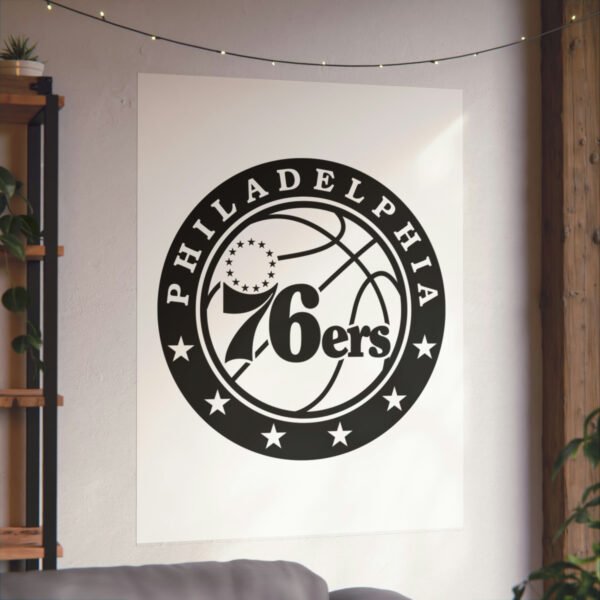 NBA Team Logos Philadelphia 76ers Painting Bedroom Living Room Wall Art Décor Matte Vertical Posters