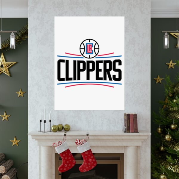 NBA Team Logos LA Clippers Painting Bedroom Living Room Wall Art Décor Matte Vertical Posters