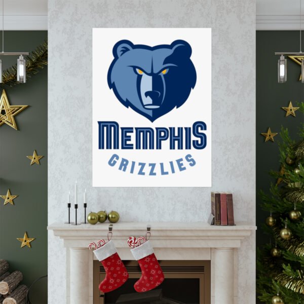 NBA Team Logos Memphis Grizzlies Painting Bedroom Living Room Wall Art Décor Matte Vertical Posters