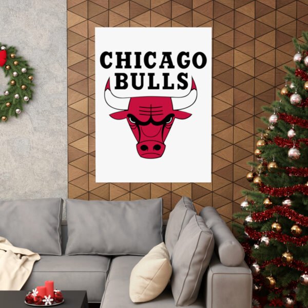 NBA Team Logos Chicago Bulls Painting Bedroom Living Room Wall Art Décor Matte Vertical Posters