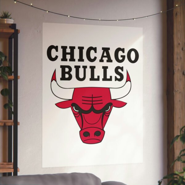 NBA Team Logos Chicago Bulls Painting Bedroom Living Room Wall Art Décor Matte Vertical Posters