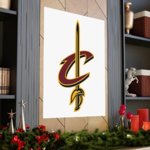 NBA Team Logos Cleveland Cavaliers Painting Bedroom Living Room Wall Art Décor Matte Vertical Posters