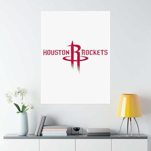 NBA Team Logos Houston Rockets Painting Bedroom Living Room Wall Art Décor Matte Vertical Posters