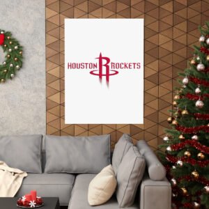 NBA Team Logos Houston Rockets Painting Bedroom Living Room Wall Art Décor Matte Vertical Posters