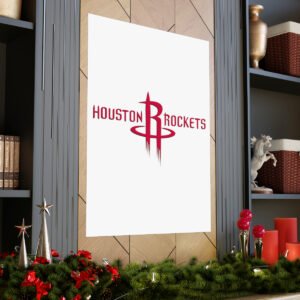 NBA Team Logos Houston Rockets Painting Bedroom Living Room Wall Art Décor Matte Vertical Posters