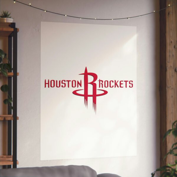 NBA Team Logos Houston Rockets Painting Bedroom Living Room Wall Art Décor Matte Vertical Posters