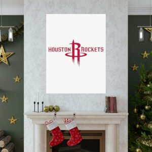 NBA Team Logos Houston Rockets Painting Bedroom Living Room Wall Art Décor Matte Vertical Posters
