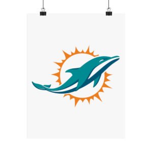 NFL Team Logos Miami Dolphins Painting Bedroom Living Room Wall Art Décor Matte Vertical Posters