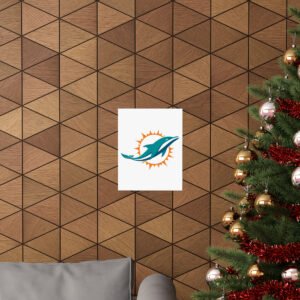 NFL Team Logos Miami Dolphins Painting Bedroom Living Room Wall Art Décor Matte Vertical Posters