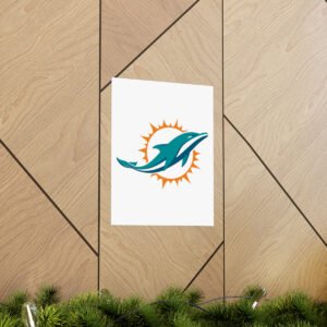 NFL Team Logos Miami Dolphins Painting Bedroom Living Room Wall Art Décor Matte Vertical Posters