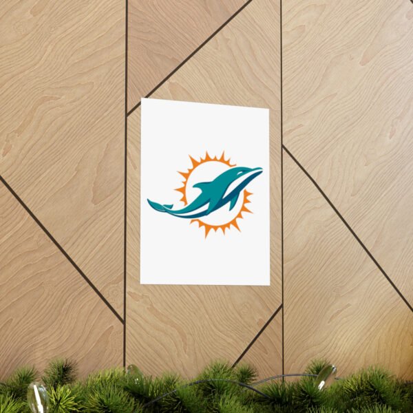 NFL Team Logos Miami Dolphins Painting Bedroom Living Room Wall Art Décor Matte Vertical Posters