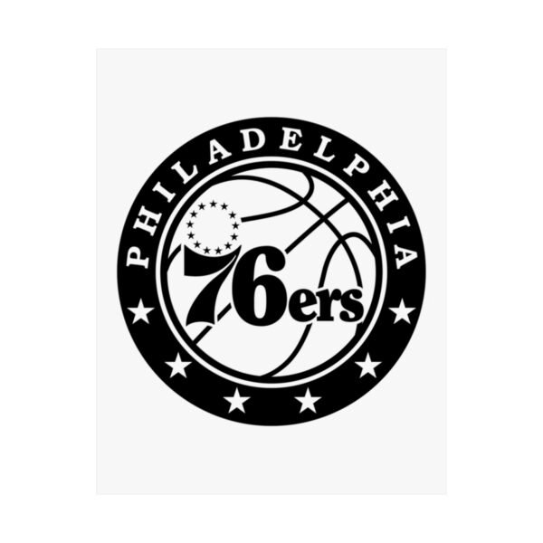 NBA Team Logos Philadelphia 76ers Painting Bedroom Living Room Wall Art Décor Matte Vertical Posters