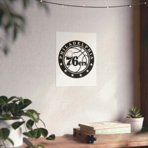 NBA Team Logos Philadelphia 76ers Painting Bedroom Living Room Wall Art Décor Matte Vertical Posters