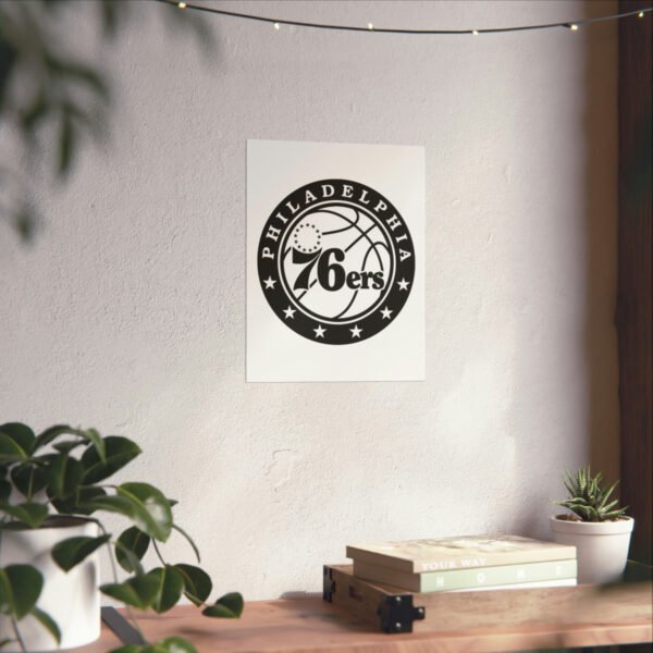 NBA Team Logos Philadelphia 76ers Painting Bedroom Living Room Wall Art Décor Matte Vertical Posters