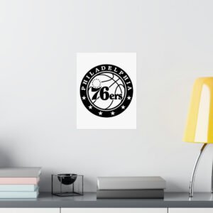 NBA Team Logos Philadelphia 76ers Painting Bedroom Living Room Wall Art Décor Matte Vertical Posters