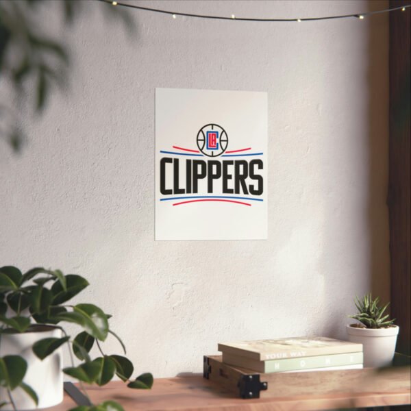 NBA Team Logos LA Clippers Painting Bedroom Living Room Wall Art Décor Matte Vertical Posters