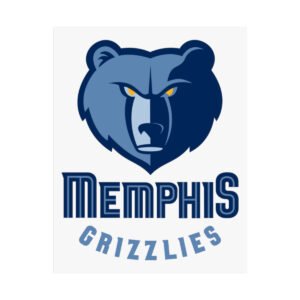 NBA Team Logos Memphis Grizzlies Painting Bedroom Living Room Wall Art Décor Matte Vertical Posters