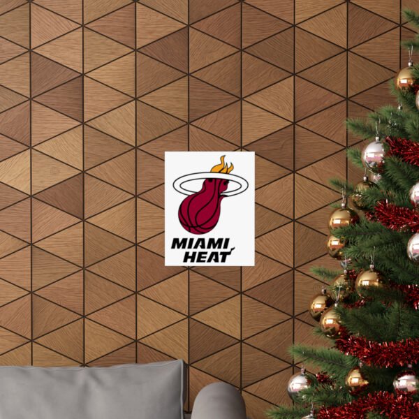 NBA Team Logos Miami Heat Painting Bedroom Living Room Wall Art Décor Matte Vertical Posters