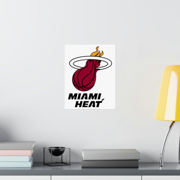 NBA Team Logos Miami Heat Painting Bedroom Living Room Wall Art Décor Matte Vertical Posters