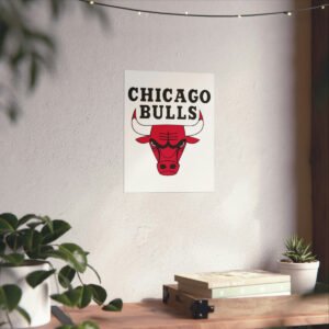 NBA Team Logos Chicago Bulls Painting Bedroom Living Room Wall Art Décor Matte Vertical Posters