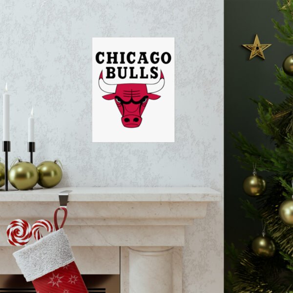 NBA Team Logos Chicago Bulls Painting Bedroom Living Room Wall Art Décor Matte Vertical Posters