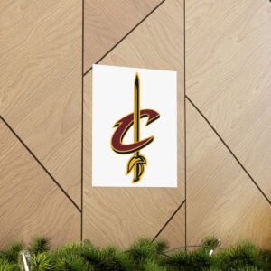 NBA Team Logos Cleveland Cavaliers Painting Bedroom Living Room Wall Art Décor Matte Vertical Posters