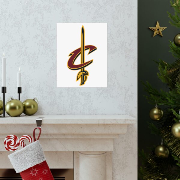 NBA Team Logos Cleveland Cavaliers Painting Bedroom Living Room Wall Art Décor Matte Vertical Posters